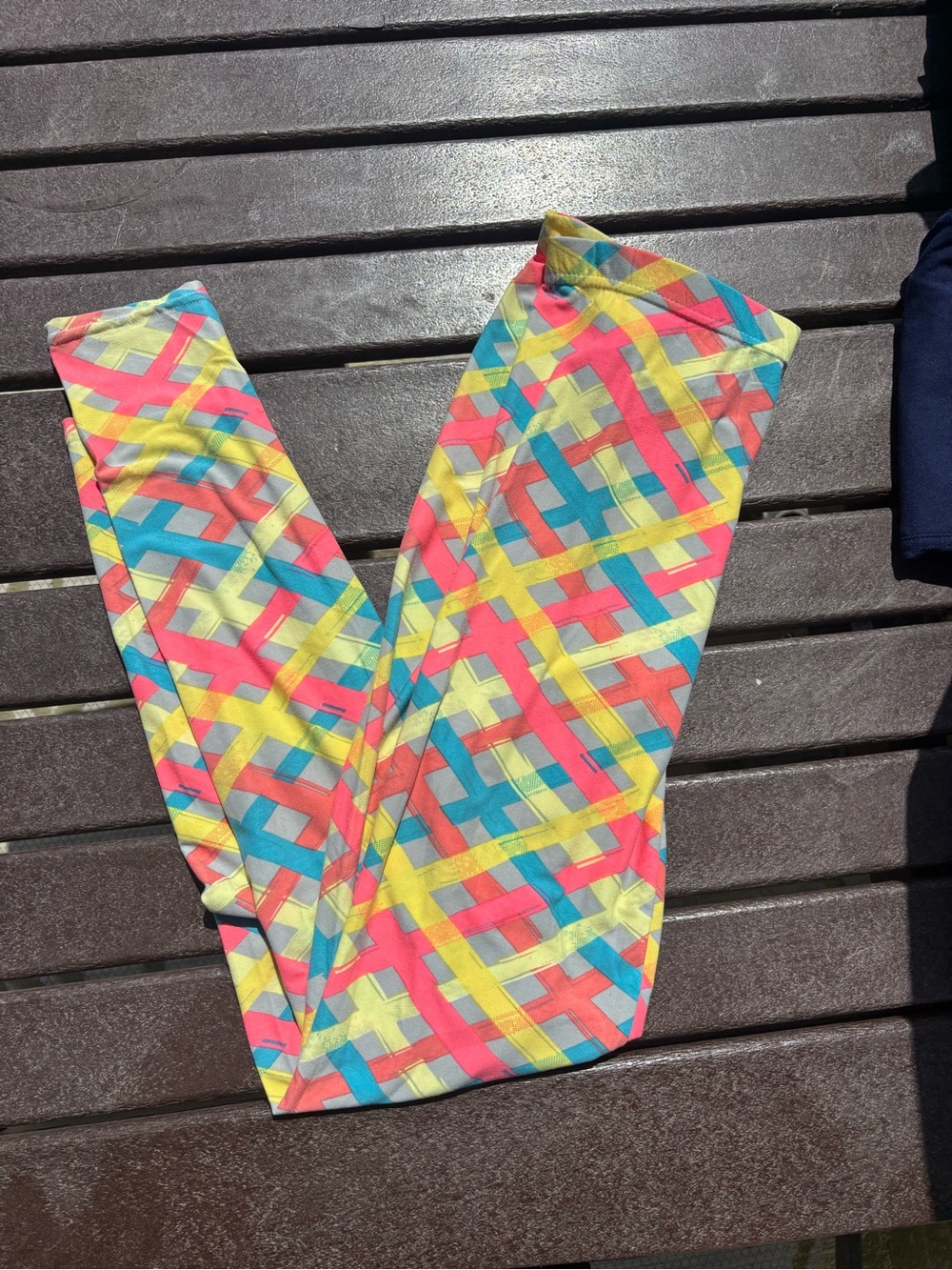 Multicolor Geometric Print Leggings - Women